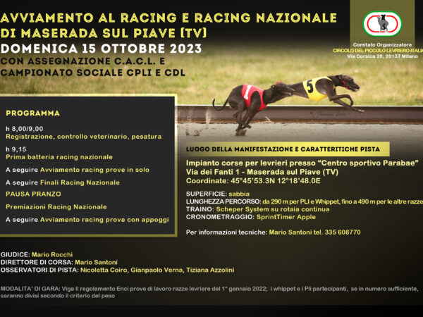 Coursing Nazionale Maserada sul Piave 2023